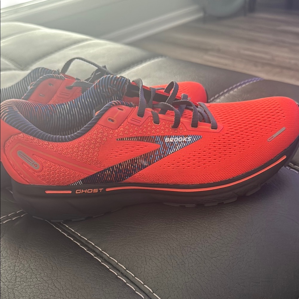 Brooks Red Athletic Running Shoes Lightweight Design